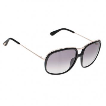 Tom Ford Black Cori Square Sunglasses
