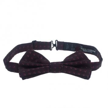 Pre Owned Dolce and Gabbana Purple Bow Tie