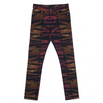 McQ by Alexander McQueen Tiger Tartan Skinny Jeans S