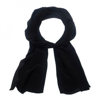 Giorgio Armani Black Silk Scarf