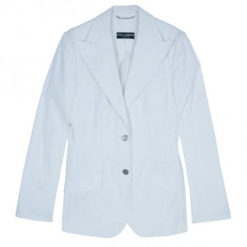 Dolce and Gabbana Classic White Blazer M