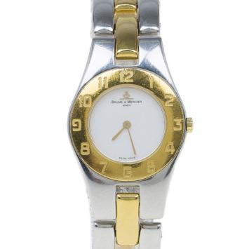 Baume & Mercier Mother of Pearl Stainless Steel Linea Women's Wristwatch 24 MM