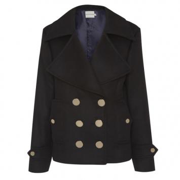 Mary Katrantzou Black Didicon Short Coat S