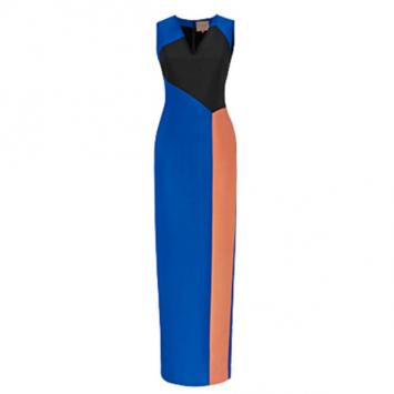 Roksanda Ilincic Borda Colour-Block Floor-Length Dress M