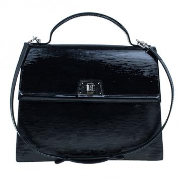Louis Vuitton Black Epi Patent Leather Electric Sevigne MM