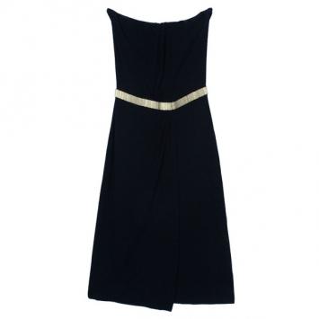Gucci Black Strapless Cocktail Dress S