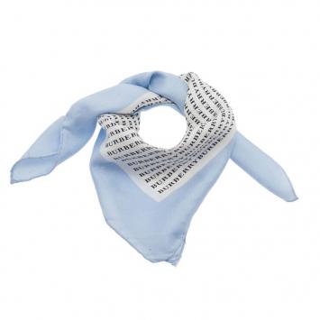Burberry Blue Square Neck Scarf