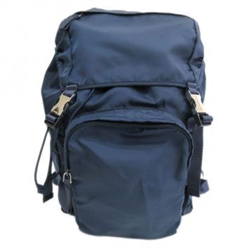 Pre Owned Prada Blue Nylon Backpack