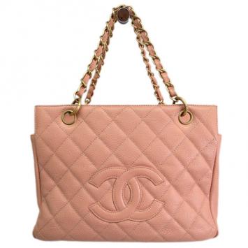 Chanel Pink Caviar Petite Shopper Tote
