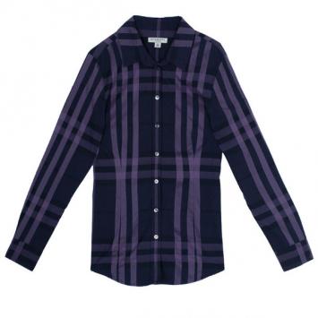 Burberry Purple Nova Check Shirt S
