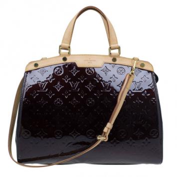 Louis Vuitton Amarante Monogram Vernis Brea GM
