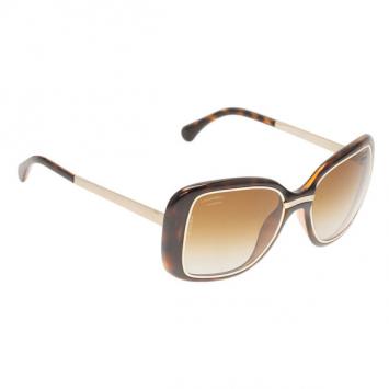 Chanel Tortoise Frame 6044 Square Sunglasses