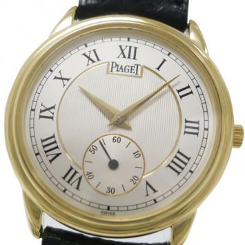 Pre Owned Piaget 18 K Yellow Gold Gouverneur Mens Wristwatch 33 MM