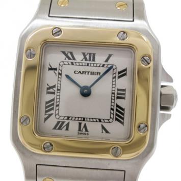Cartier 18 K Yellow Gold & SS Galbee Womens Wristwatch 23 MM