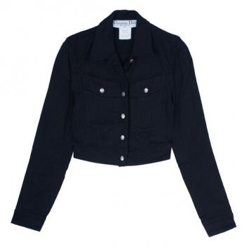 Dior J'Adore Dior Black Denim Jacket S