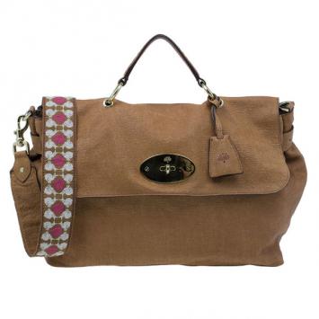 Mulberry Brown Sparkle Leather Medium Edie Crossbody