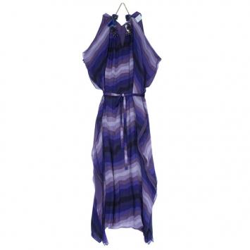 Gucci Amethyst Embellished Long Kaftan M