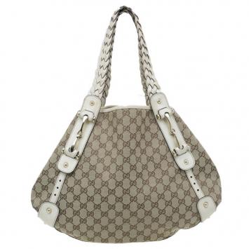 Gucci Beige Monogram Canvas Large Pelham Tote