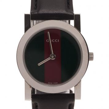 Gucci Logo Stainless Steel 5200 L Women's Wristwatch 27MM