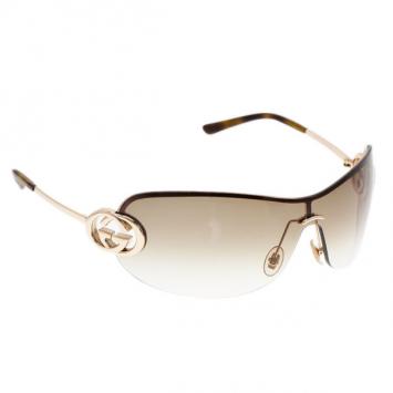 Gucci Brown GG 2773 Shield Sunglasses