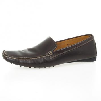 Tod's Brown Leather Loafers Size 38.5