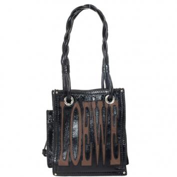 Loewe Small Patent Logo Tote Bag