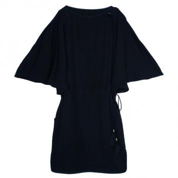 Stella McCartney Black Butterfly Sleeve Dress M