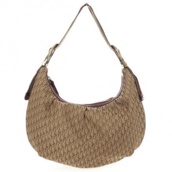 Christian Dior Brown Logo Hobo