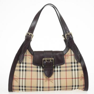 Burberry Haymarket Check Satchel