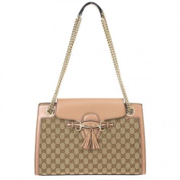 Gucci Emily Original GG Canvas Chain Shoulder Bag