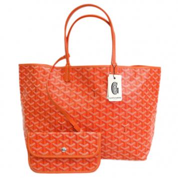 Goyard Orange Canvas Saint Louis Tote PM