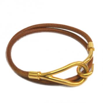 Hermes Jumbo Choker Brown Leather