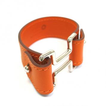 Hermes Night Veau Barenia Leather Bracelet