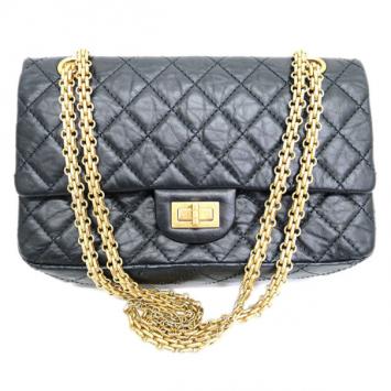 Chanel Black Lambskin Reissue Single Flap Shoulder Bag