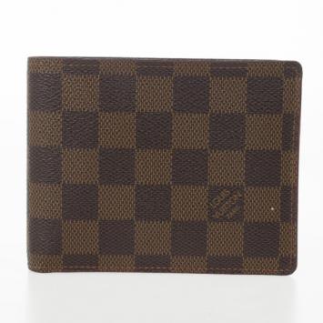 Pre Owned Louis Vuitton Damier Ebene Florin Wallet