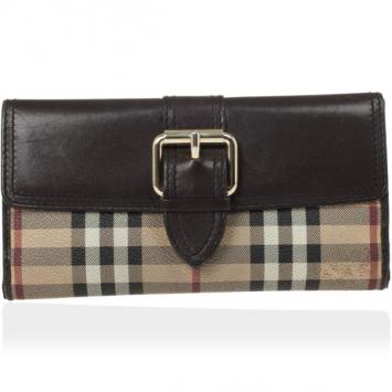 Burberry Haymarket Check Continental Wallet