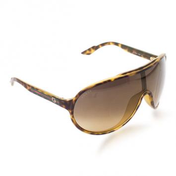 Gucci Tortoise Frame GG1004/S Web Detail Unisex Shield Sunglasses