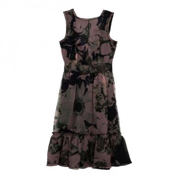 Dolce and Gabbana Silk Floral Print Dress S