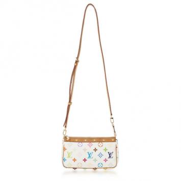 Louis Vuitton White Multicolore Pochette 