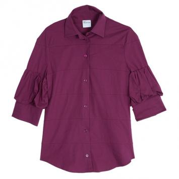 Red Valentino Fuschia Short Sleeve Shirt M