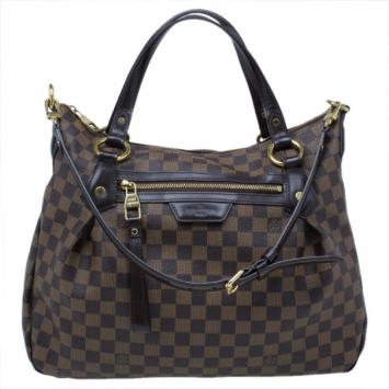 Louis Vuitton Damier Ebene Canvas Evora Tote MM