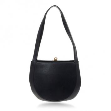 Salvatore Ferragamo Vintage Black Leather Shoulder Bag