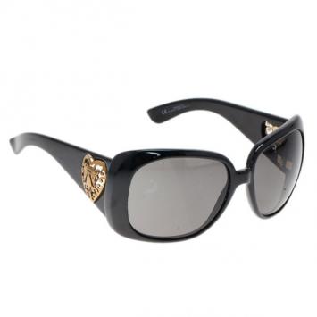 Gucci Black Heart Crest Sunglasses