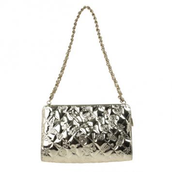 Chanel Gold Leather 'Lucky Charms' Pochette