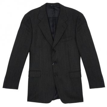 Pre Owned Celine Homme Brown Laine Wool Blazer Jacket EU52