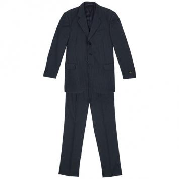 Pre Owned Fendi Uomo Pinstriped Grey Suit EU52
