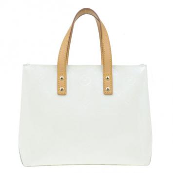 Louis Vuitton White Monogram Vernis Reade PM