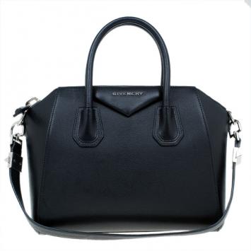 Givenchy Black Small Goatskin Antigona Satchel