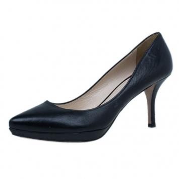 Prada Black Leather Platform Pumps Size 39