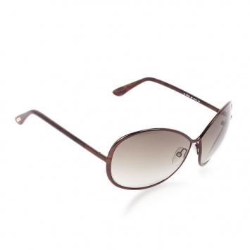 Pre Owned Tom Ford Brown Iris Woman Sunglasses